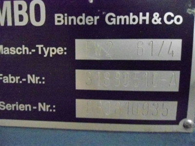 Изображение Фальцевальная машина MBO FW-2