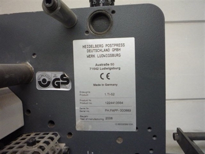 Изображение Фальцевальная машина STAHL Ti-52