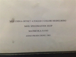 Изображение 2 красочная офсетная машина HEIDELBERG SPEED-102-ZP