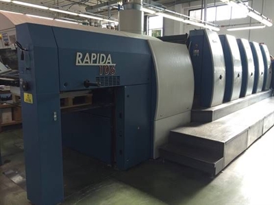 Изображение 5 красочная офсетная машина KOENIG-BAUER RAPIDA-106-5